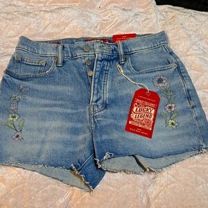 Lucky Brand high rise denim shorts